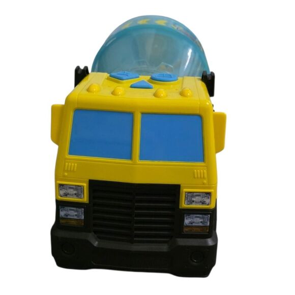Yellow and Blue Concrete Mixer Truck with Durable Design - Picture 3 of 6